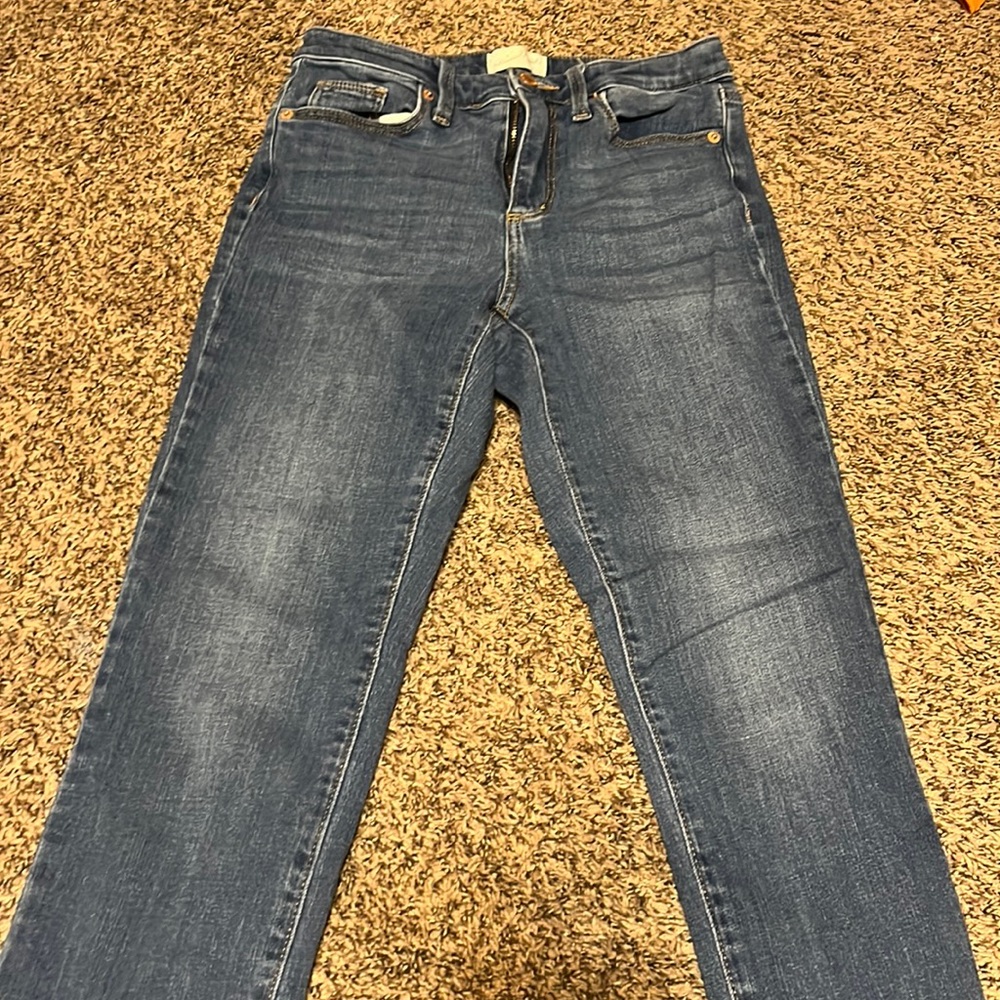 Casual Straight Leg Blue Jeans!